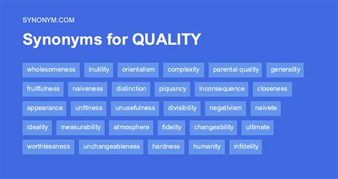 synonyms for qualities.